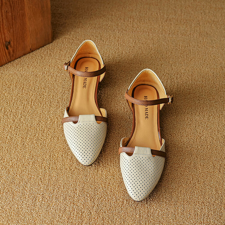 Lizel Genuine Leather Heels