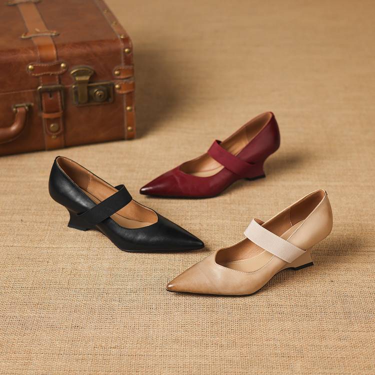Tiera Genuine Leather Heels