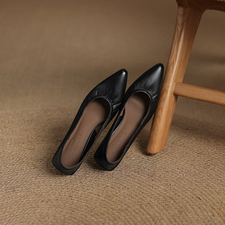 Liora Genuine Leather Heels