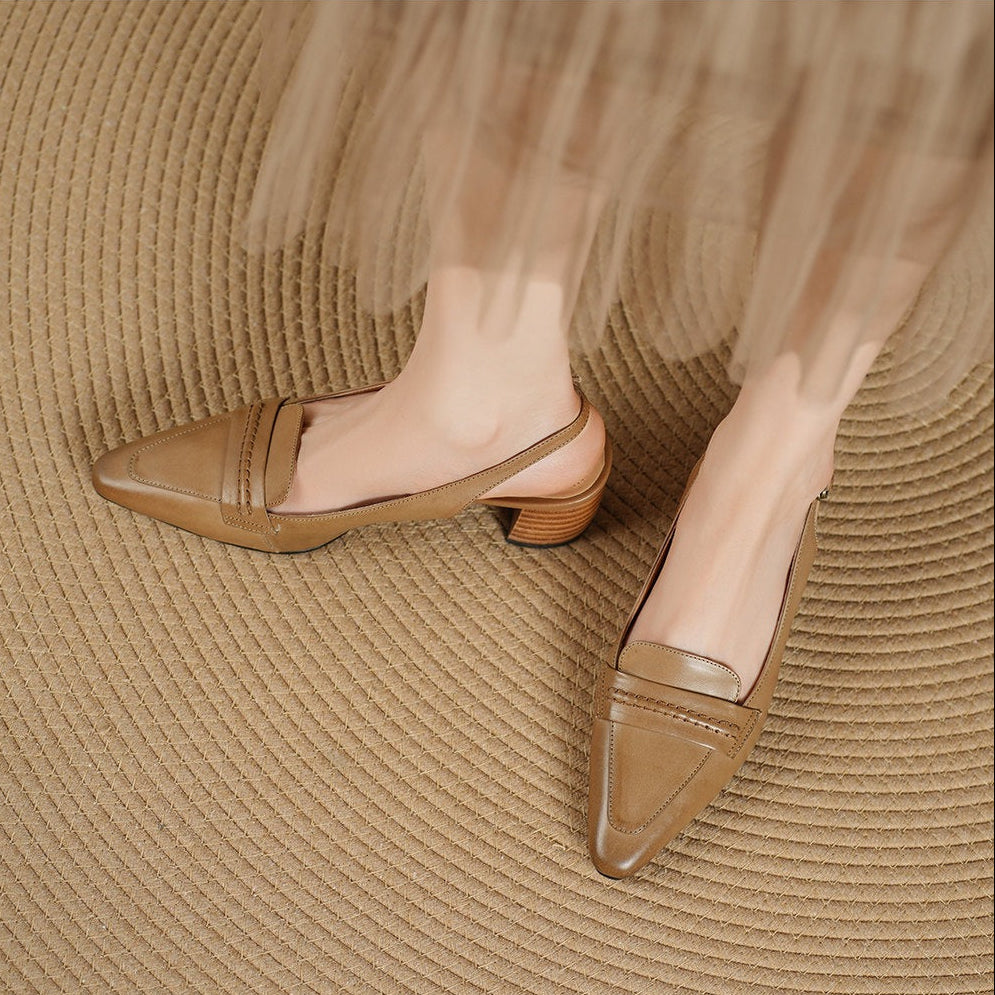 Rema Genuine Leather Heels