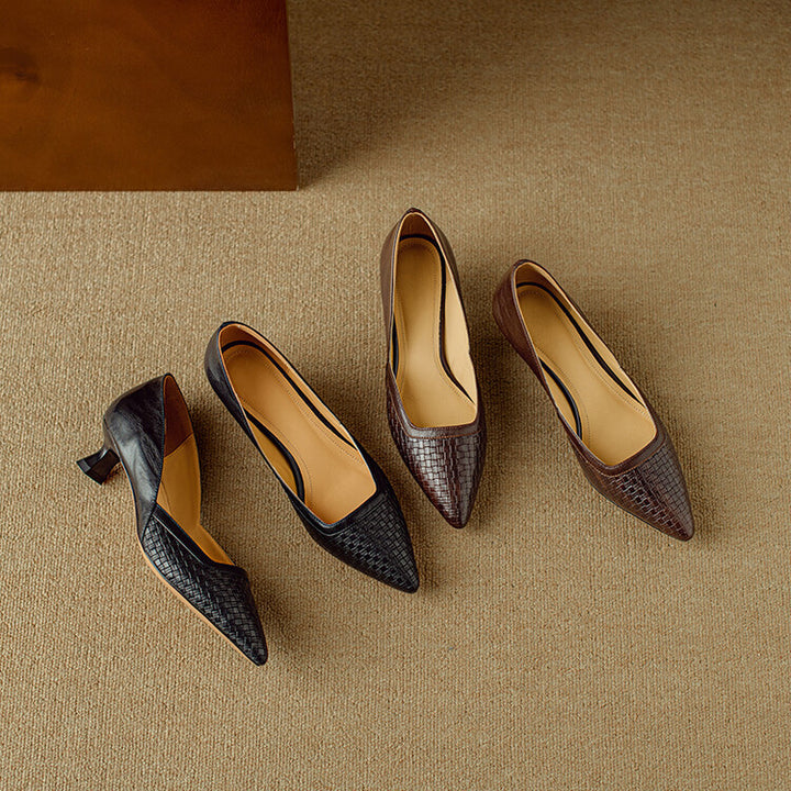 Enzo Genuine Leather Heels