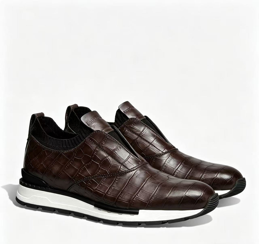 Darcel Genuine Leather Slip-On Sneakers