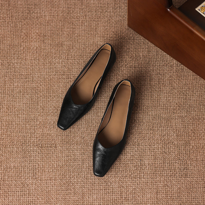 Milan Genuine Leather Flats