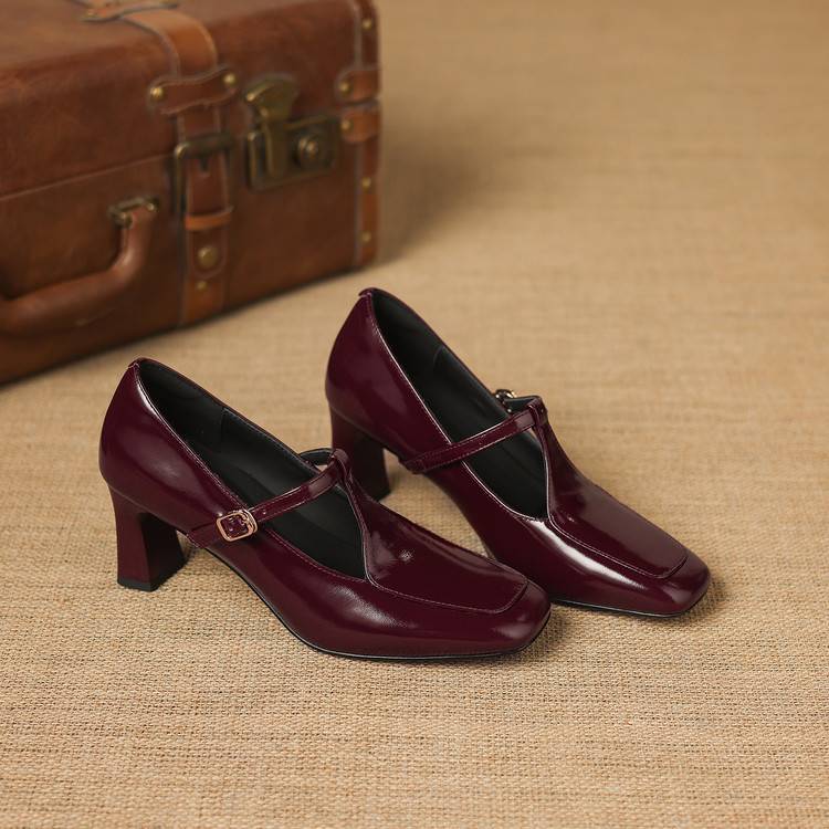 Tacy Genuine Leather Heels
