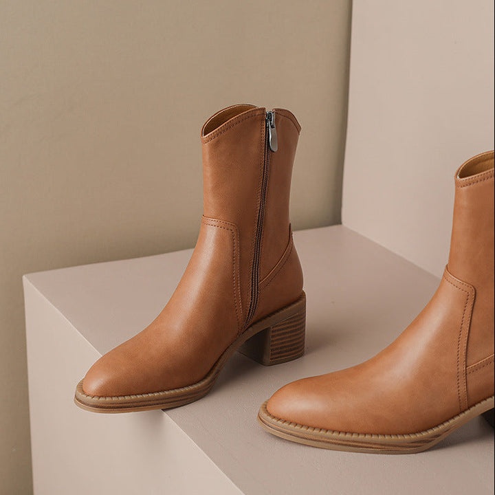 Zaria Genuine Leather Boots