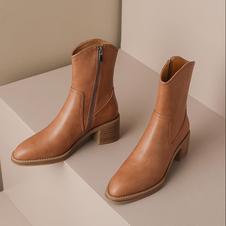 Zaria Genuine Leather Boots