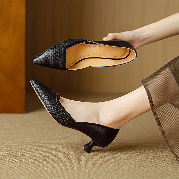 Enzo Genuine Leather Heels