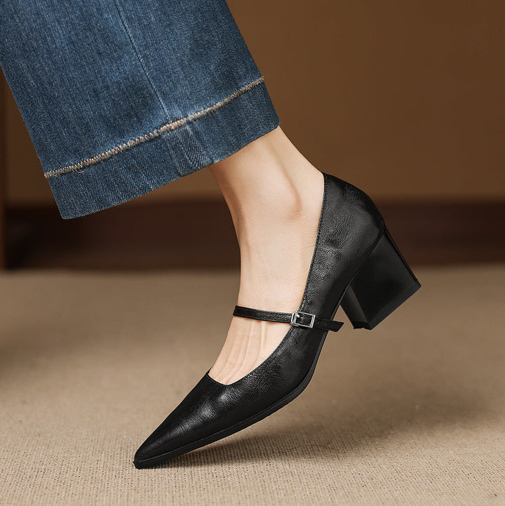 Orvia Genuine Leather Heels