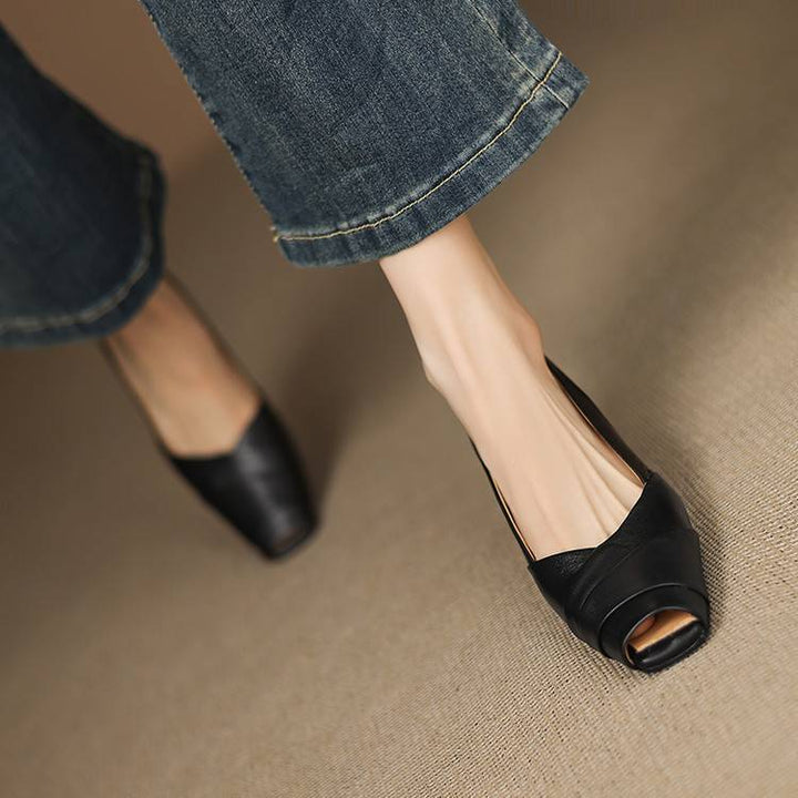 Zyke Genuine Leather Slingbacks