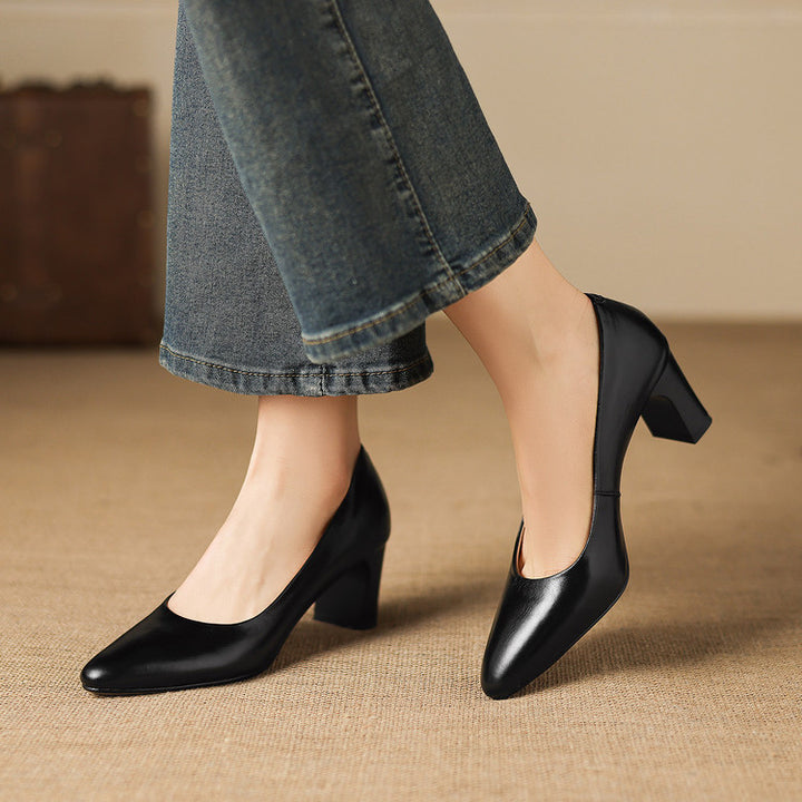 Velia Genuine Leather Heels