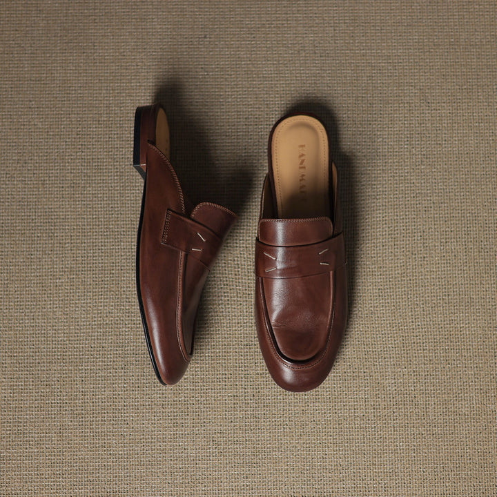 Serin Genuine Leather Mules