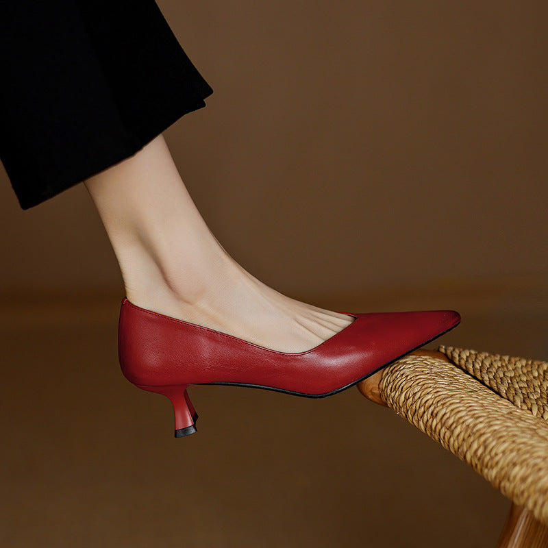 Elan Genuine Leather Heels