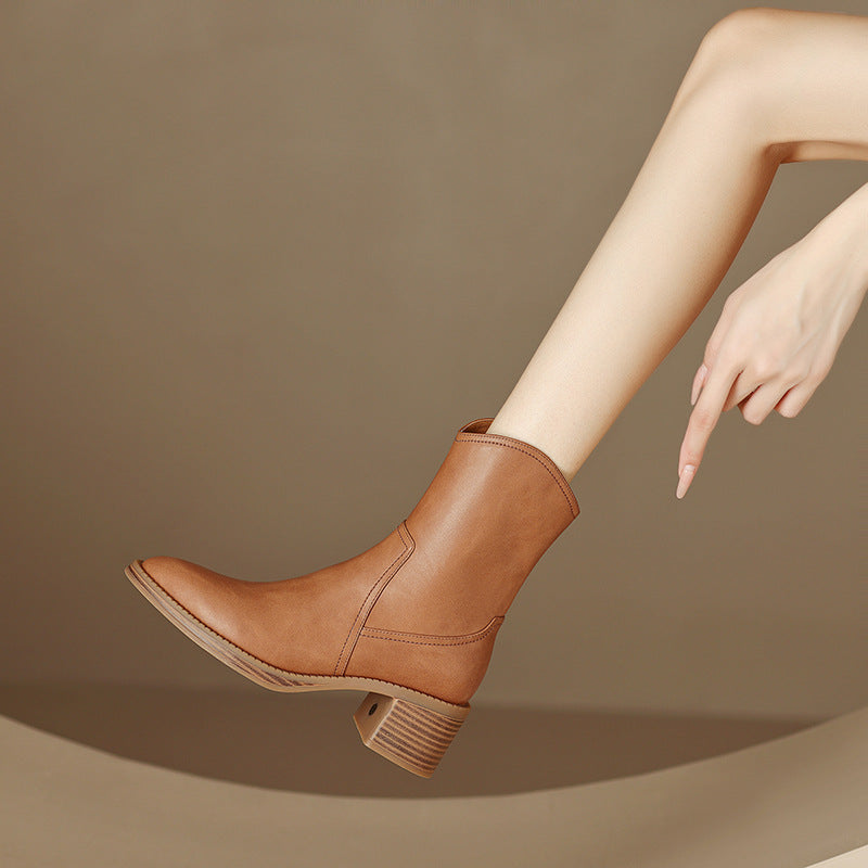 Zaria Genuine Leather Boots