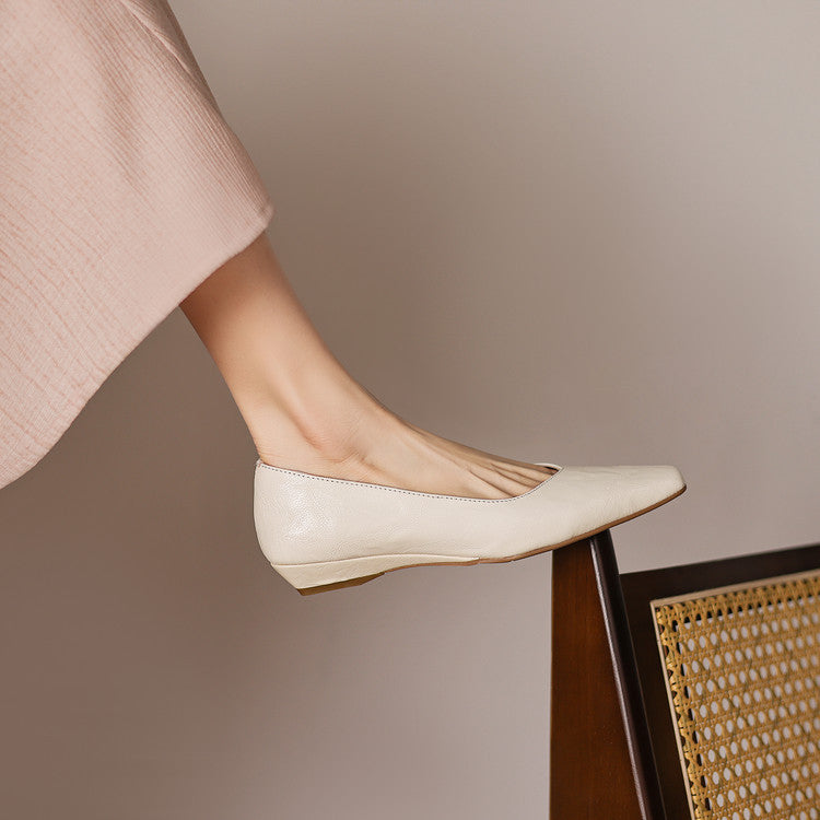 Milan Genuine Leather Flats
