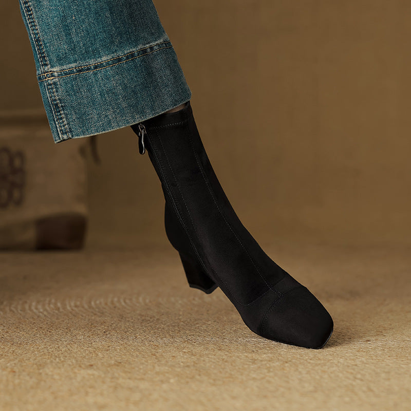 Aelis Genuine Suede Boots