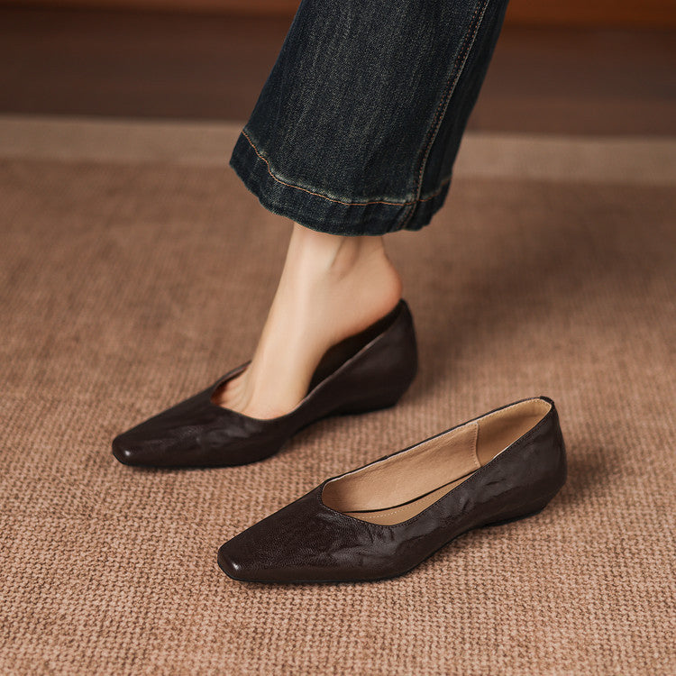 Milan Genuine Leather Flats