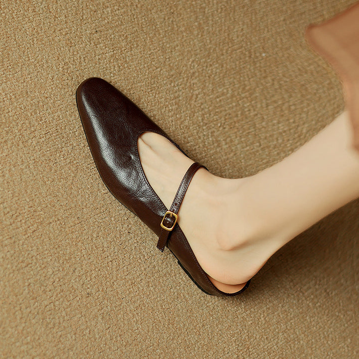 Kiro Genuine Leather Mules