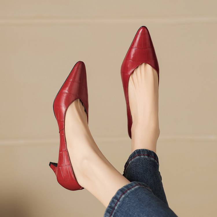 Nea Genuine Leather Heels