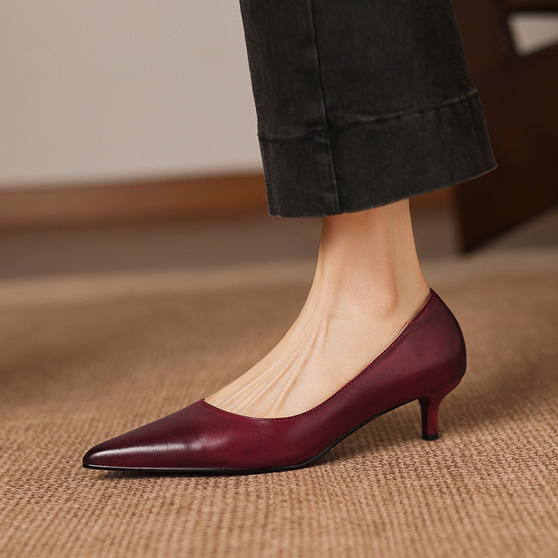 Relle Genuine Leather Heels