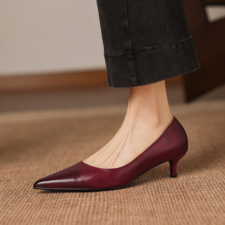Relle Genuine Leather Heels