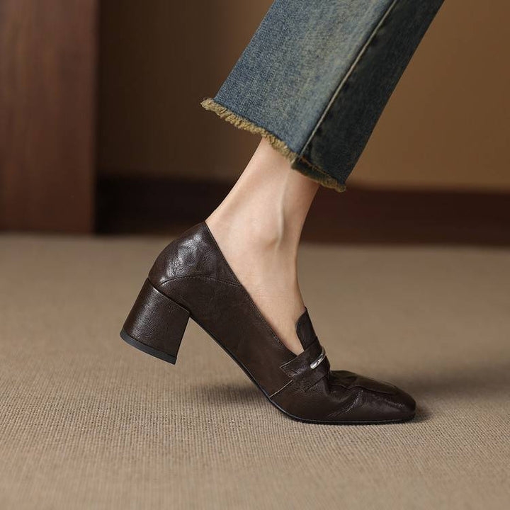 Zale Genuine Leather Heel