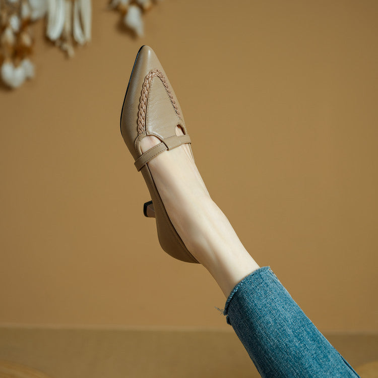 Orel Genuine Leather Heels