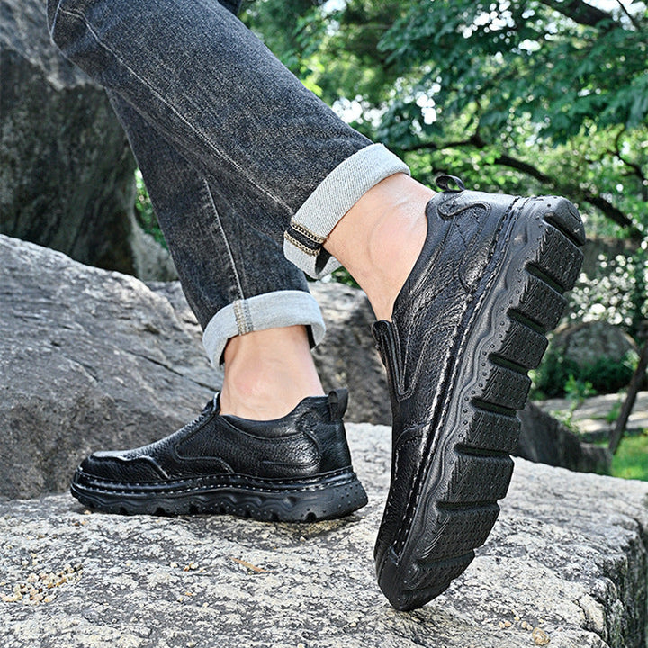 Atlas Genuine Leather Slip-On Shoes