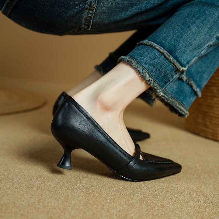 Orel Genuine Leather Heels