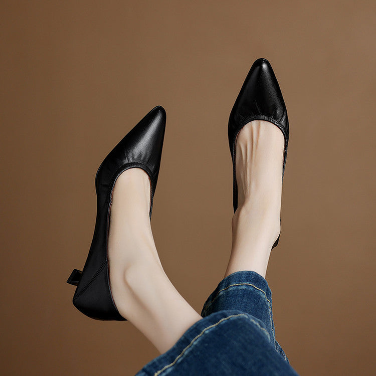 Liora Genuine Leather Heels