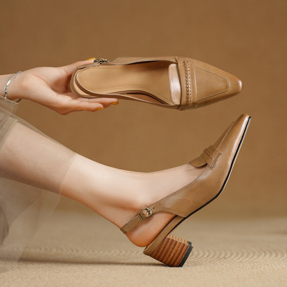 Rema Genuine Leather Heels