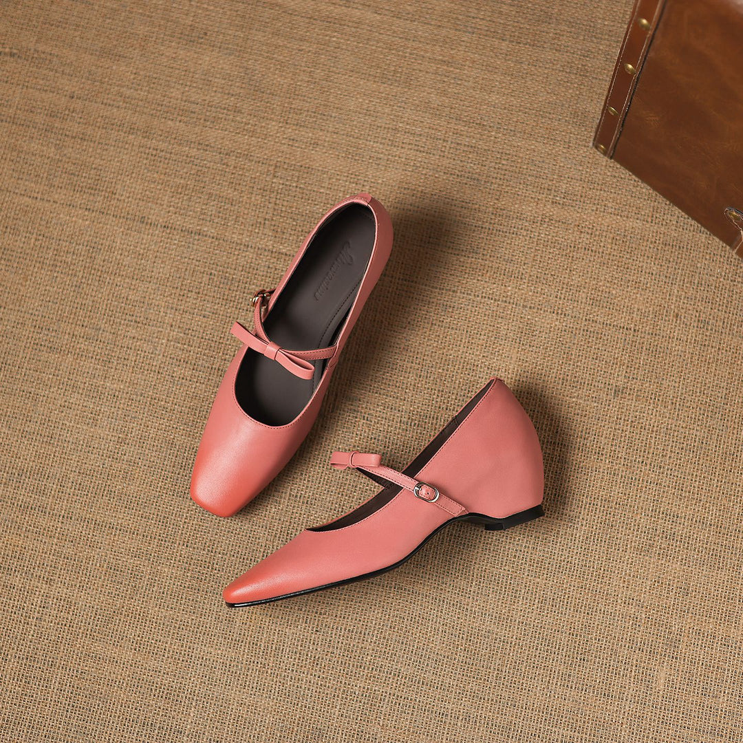 Rosalie Genuine Leather Mary Jane Pumps