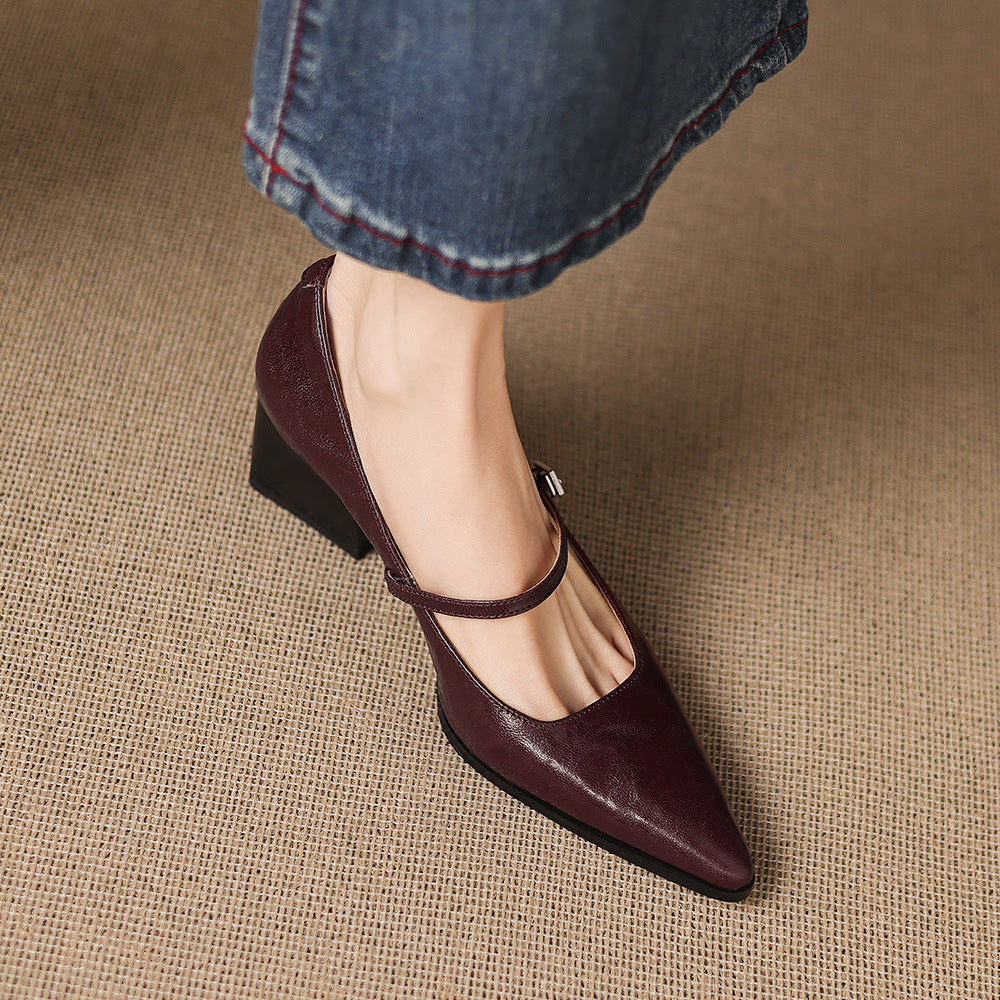 Orvia Genuine Leather Heels