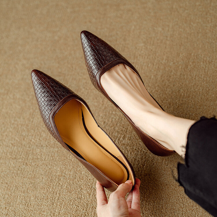Enzo Genuine Leather Heels