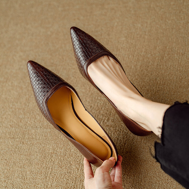 Enzo Genuine Leather Heels