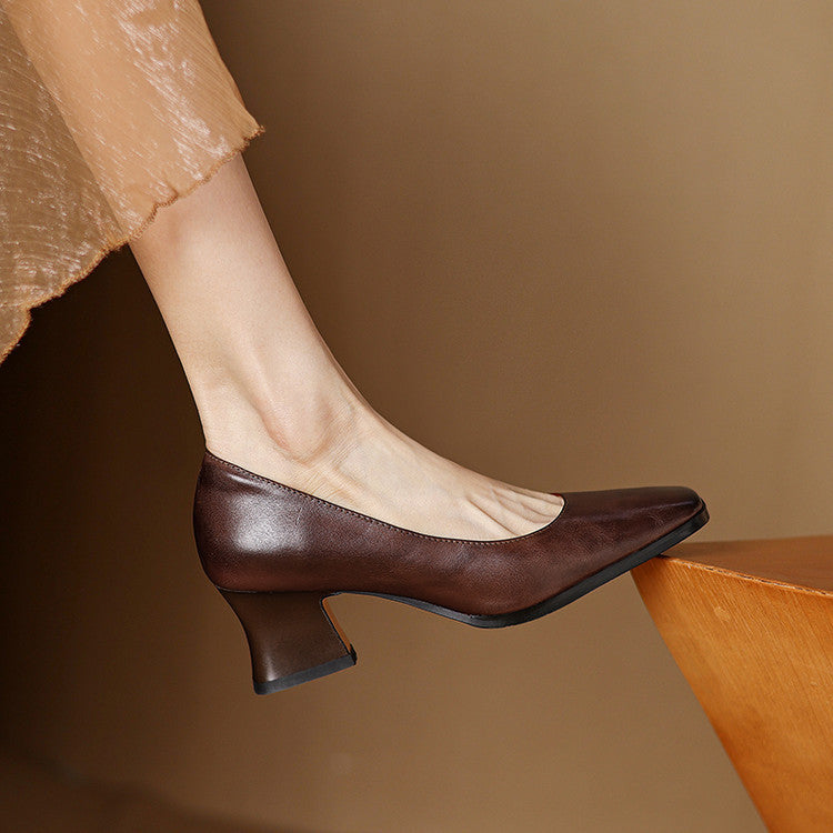 Arlix Genuine Leather Heels