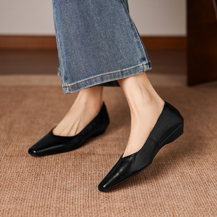 Milan Genuine Leather Flats