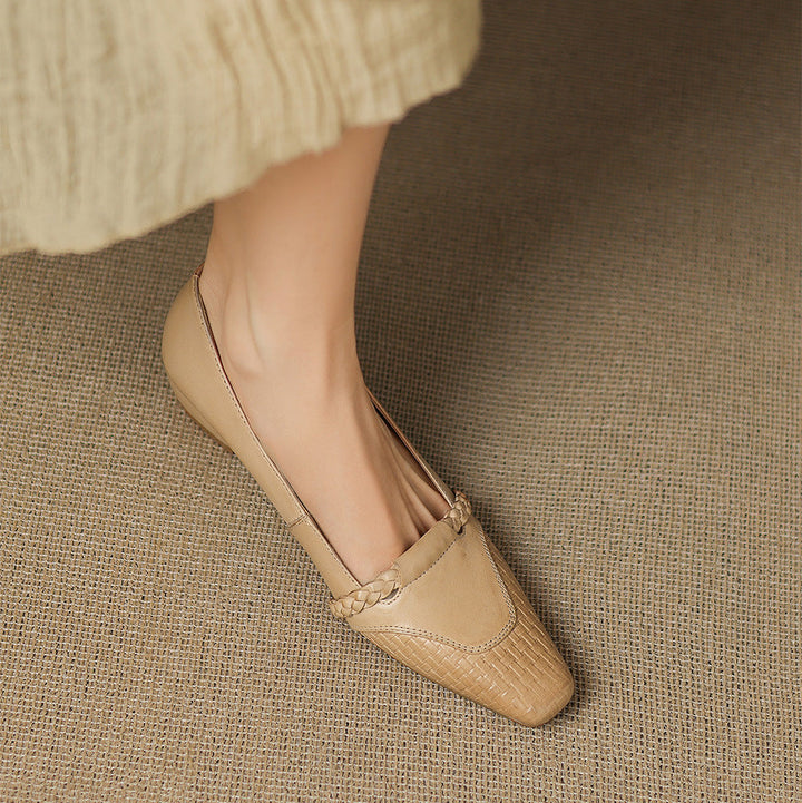 Elsi Genuine Leather Wedge Pumps