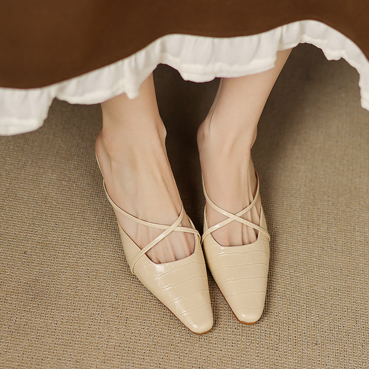 Mire Genuine Leather Mules