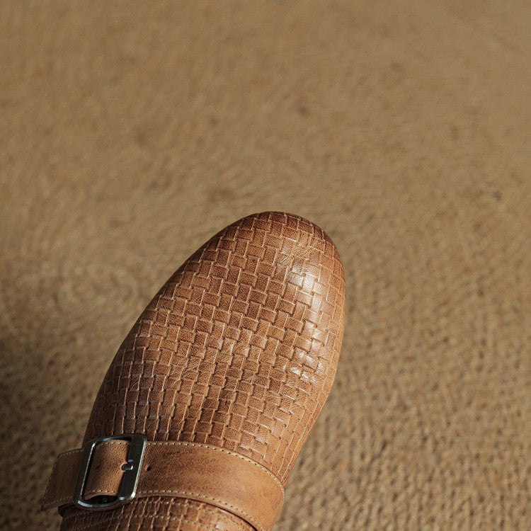 Emrie Genuine Leather Mules