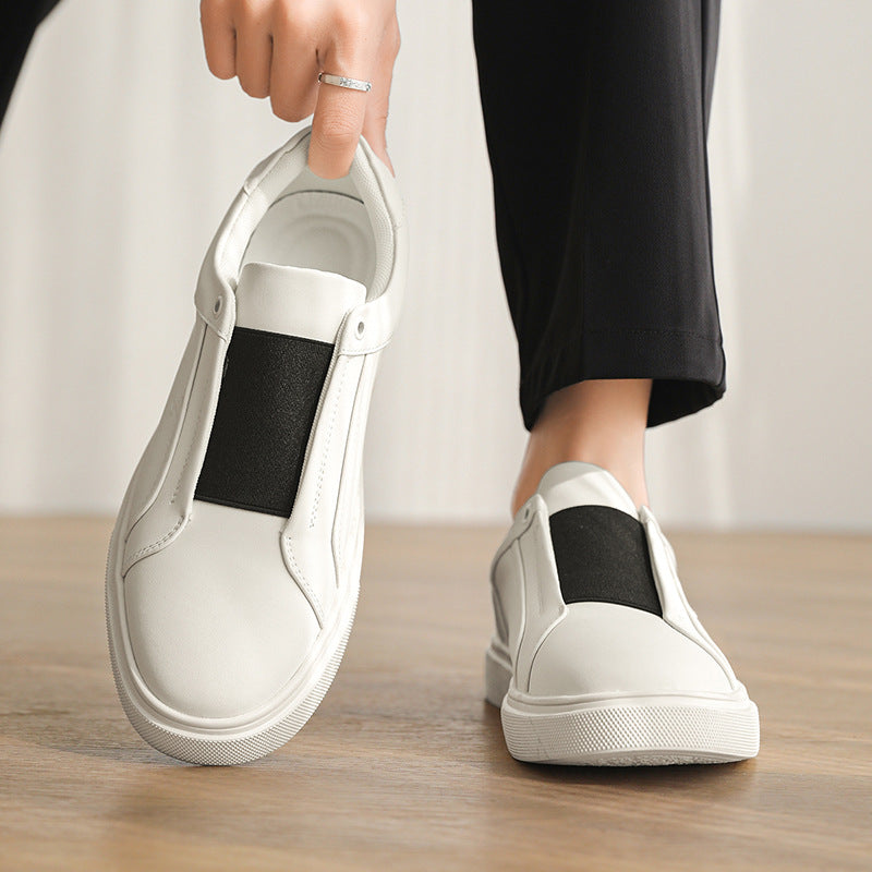Drevo Genuine Leather Slip-On Sneakers