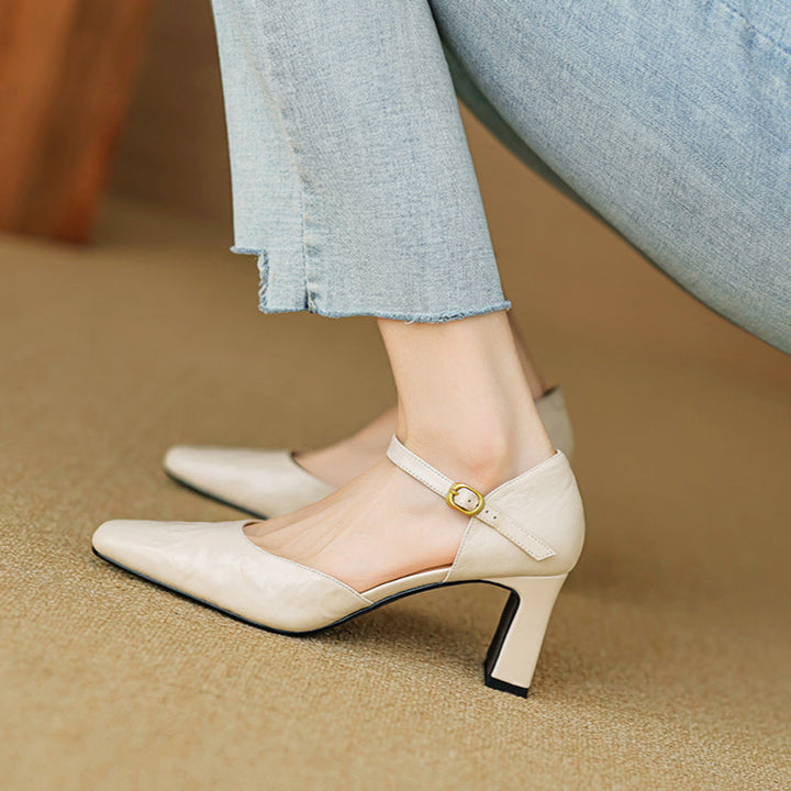 Amaris Genuine Leather Heels