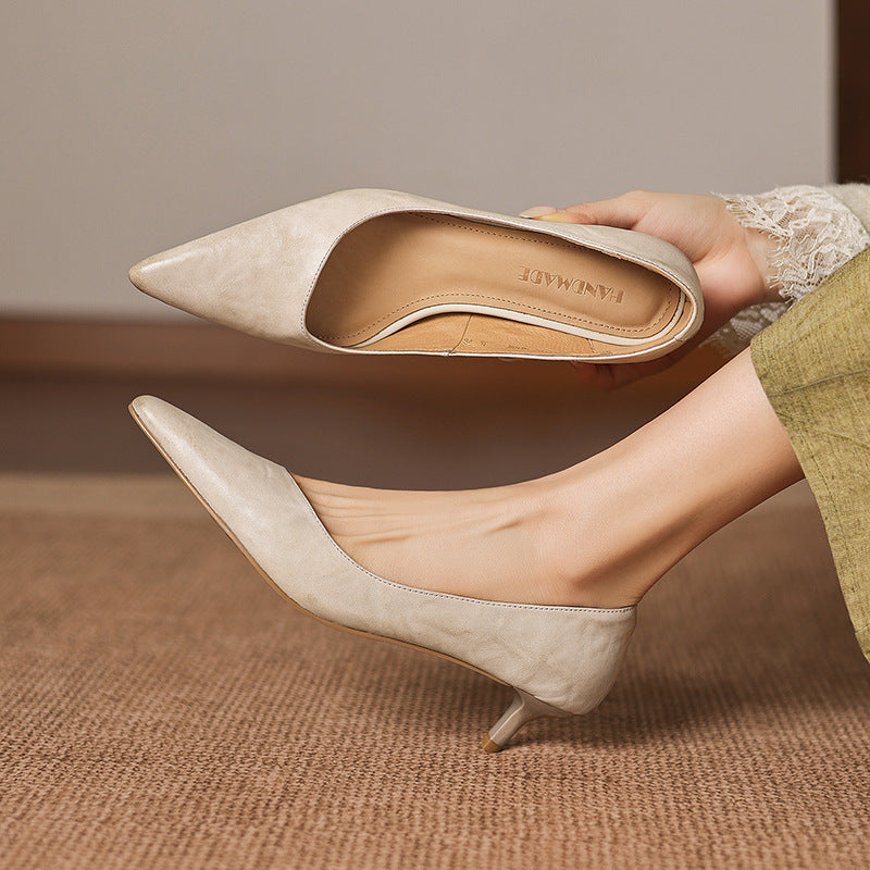 Relle Genuine Leather Heels
