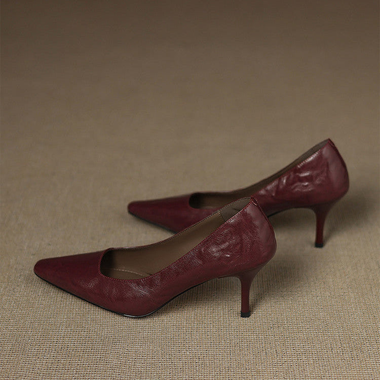 Enne Genuine Leather Heels