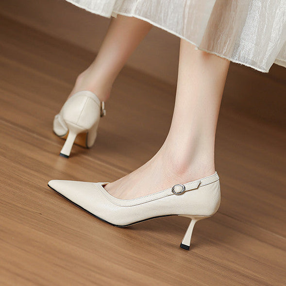 Ezel Genuine Leather Heels