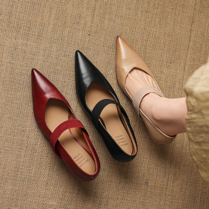 Tiera Genuine Leather Heels