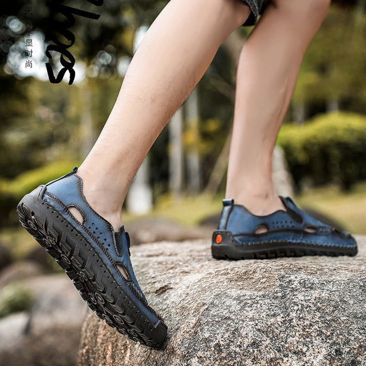Kairo Hollow Out Leather Comfort Shoes