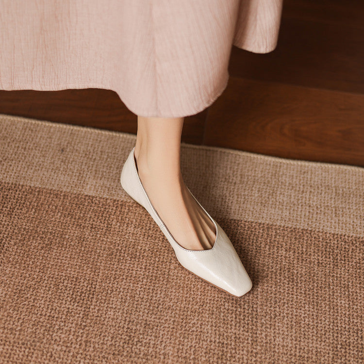 Milan Genuine Leather Flats