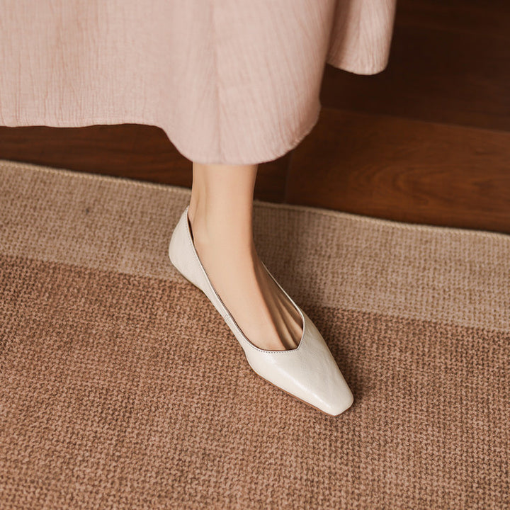 Milan Genuine Leather Flats