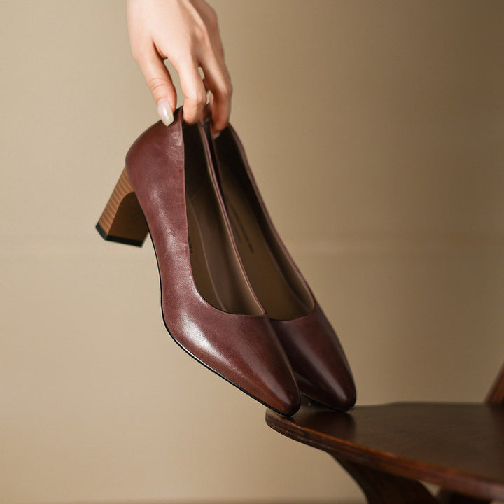 Velia Genuine Leather Heels