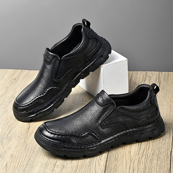 Atlas Genuine Leather Slip-On Shoes